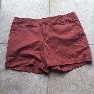 New York and company burgundy shorts size 2
